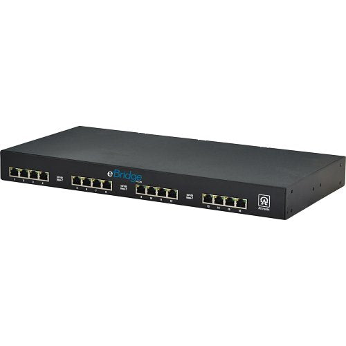 Altronix EBRIDGE1600PCRM EoC 16-Port Receiver, 100Mbps Per Port, Passes PoE/PoE+, Requires Compatible Transceiver, 1U Image of AX-1600PCRM