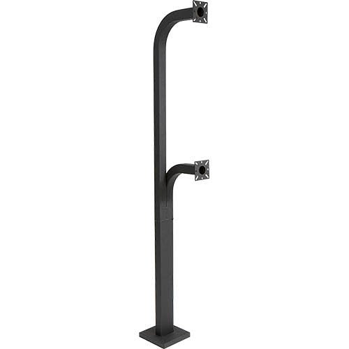 PEDESTAL PRO 72-9C-D Mounting Pole for Card Reader, Access Control System, Keypad, Card Reader, Intercom System, Telephone Entry System, Camera - Black Wrinkle Image of PM-729CD