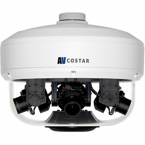 IDIS AV32576RSIR ConteraIP Omni LX RS Series 32MP Dome IP Camera H.265/H.264 All-in-One Remote Setup Multi-Sensor True Day/Night Indoor/Outdoor, NDAA Compliant