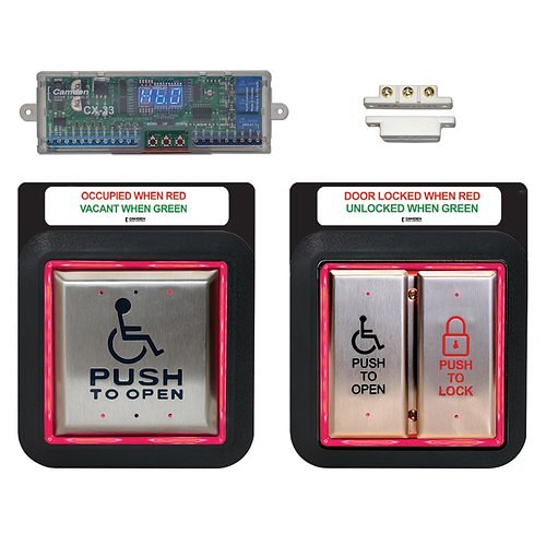 Camden CX-WC13AXFM Flush Mount Combo Illuminated Push Plate System