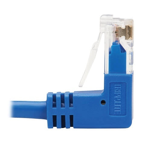 Tripp Lite N204-S15-BL-UD Up/Down-Angle CAT6 Gigabit Molded Slim UTP Ethernet Cable (RJ45 Up-Angle M to RJ45 Down-Angle M), 15\' (4.57m), Blue