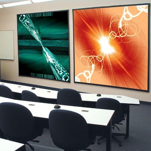 Draper 251121 100\\" Cineperm Fixed Frame Projection Screen, HDTV, Matte White