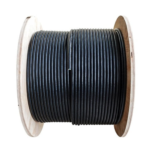 ADI PRO 0E-CAT5DB5BK CAT5 24/4 Direct Burial Cable, 500\' Wood Reel, Black