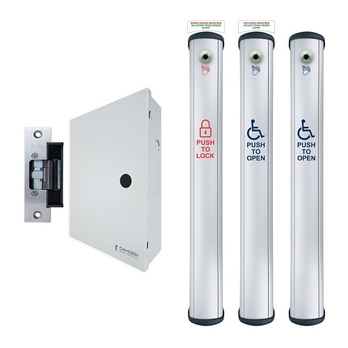 Camden CX-WC18VR-PS CX-WC Series Column Switch Restroom System Kit with Power Supply Cabinet, Includes (1) CX-MDA, (1) CX-33, (2) CM-7436VR/4, and (1) CM-7436VR/8B
