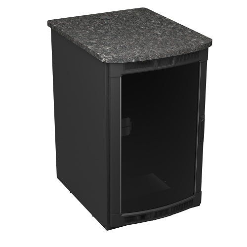 Middle Atlantic BGR-25SA27MDK-E2 BGR Rolling Presentation Rack with Midnight Stone Top, 31.35\\" Depth, 25U