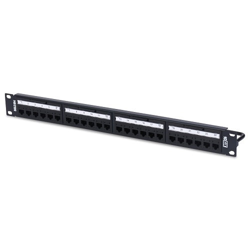 Belden AX101456 FLEX Patch Panel, 24 Ports, 1U, Black