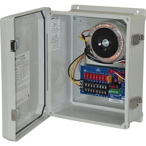 Altronix WAYPOINT30A8U CCTV Outdoor Power Supply, Fused Outputs, 24/28VAC at 12.5A, 115/220VAC, WP3 Enclosure