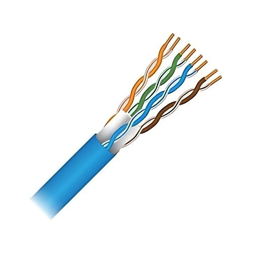 Paige 9X234C65B1 CAT6 23AWG 4-Pair Network Cable, Riser, 1000\' Box, Blue