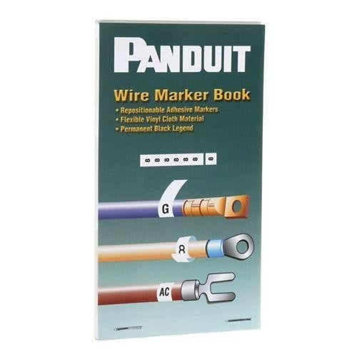 Panduit PCMB-16 Label Maker, Pre-Printed WM Book Vinyl Cloth .22\\" W