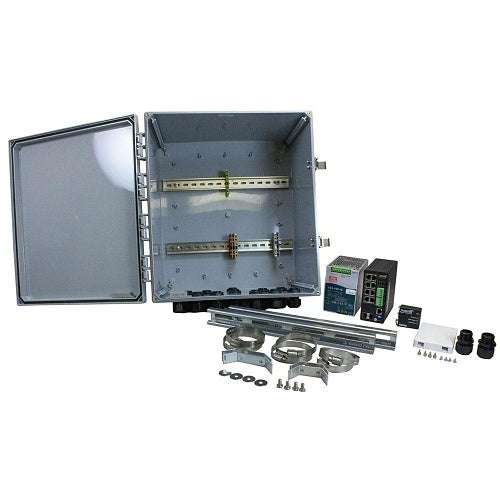 Lantronix OCA-1AA200 IP Camera and Recorder Kit, Cabinet Bundle