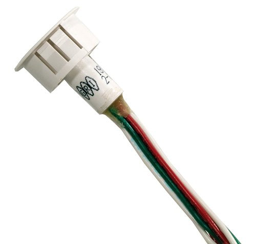 GRI 195-12-W 3/4\\" Steel Door Recessed Switch Set, Standard Gap, 5W, 175VDC, 0.25A, DPDT, C x 2, White Image of GI-19512W