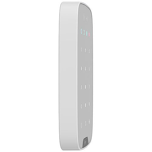 AJAX 42816.83.WH3 KeyPad Plus Jeweller Touch Keypad Supporting Encrypted Contactless Cards and Key Fobs, White