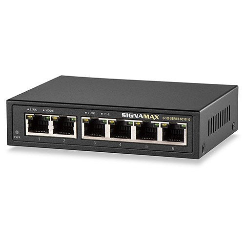 Signamax SC10110 4-Port Gigabit PoE  Switch Image of 47-SC10110