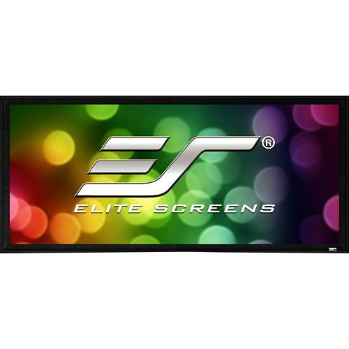 Elite Screens Sable Frame Series CineWhite 100\\" 16:9 4K Ultra HD Wall Mount Fixed Frame Projector Screen