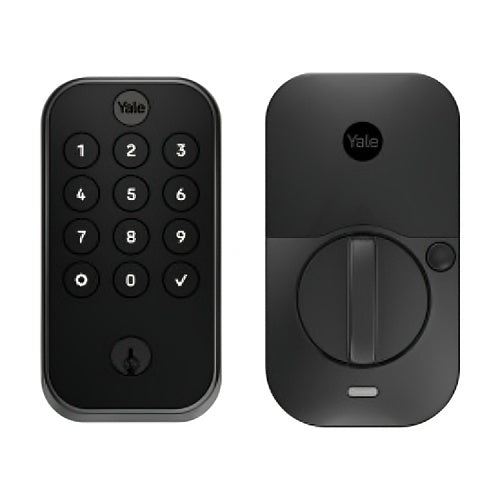 Yale YRD614-BLE-BSP Pro 2 Keypad with Bluetooth, Push Button, Black Suede