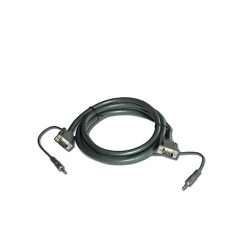 Kramer C-GMA/GMA-10 15-Pin HD Male to 15-Pin HD Male and 3.5mm Stereo Audio Cable, 10\' (3m)