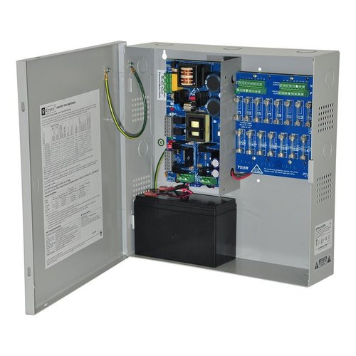 Altronix EFLOW102N16V Power Supply Charger, 16 Fused Outputs, 12VDC at 10A, Aux Output, FAI, LinQ2 Ready, 220VAC, BC300 Enclosure
