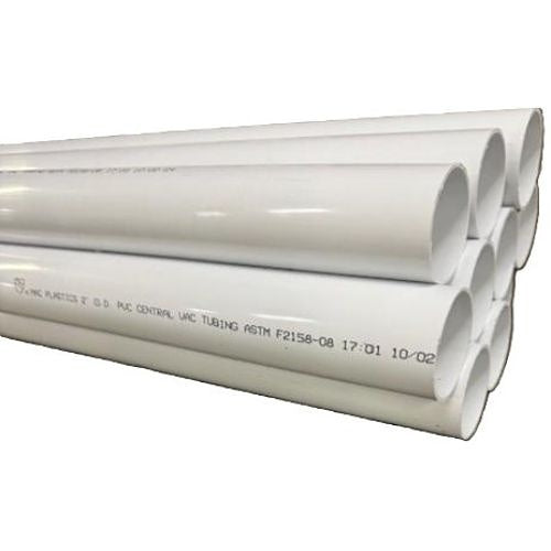 ADI PRO 0E-PVCVAC79 2" Central Vacuum Tubing Rigid Polyvinyl Chloride, 10-Piece, White