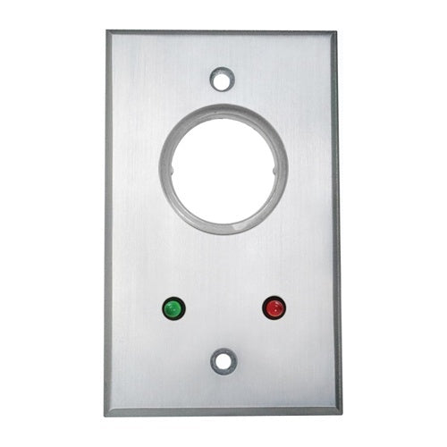 Camden CM-1160-7212 CM-1100 Series Key Switch (2) SPDT Maintained, Red / Green 12V LEDs Mounted on Faceplate