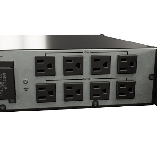 Middle Atlantic UPX-1000R-2 NEXSYS 15A UPS Battery Backup Power System with Bank Outlet Control, 1000VA, 2U