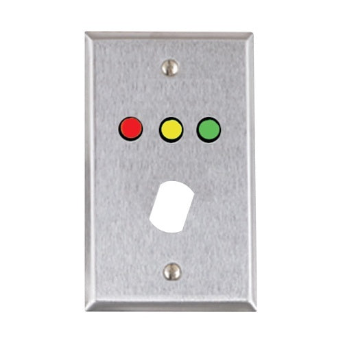 Alarm Controls RP-09302 Remote Wallplate with Resistor,  Weather Resistant, Red and Green LED