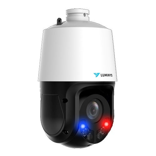 Luminys P44-8DB25 8MP Outdoor IP 25x LumiDeterrent PTZ Dome Camera, White
