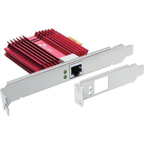 TP-Link TX401 Low-Profile 10-Gigabit PCI Express IP Adapter, Red