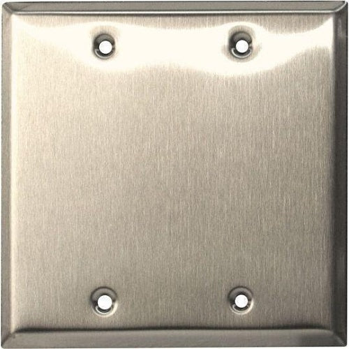 Camden CM-43CP Double Gang Stainless Steel Cover Plate