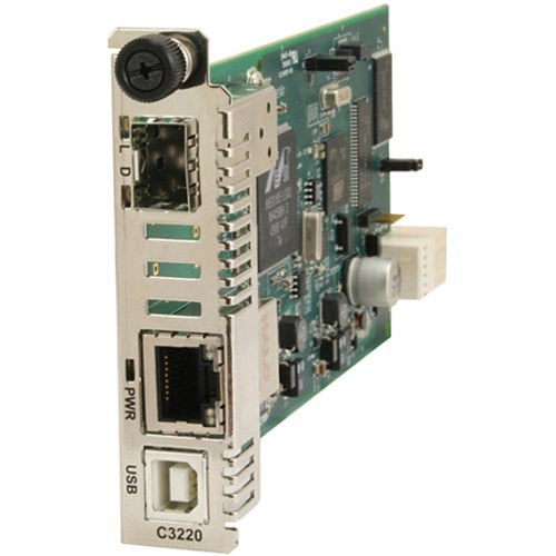 Lantronix C3231-1040 Media Converter, Media Converter- 10/100/1000Baset to 2xSFP