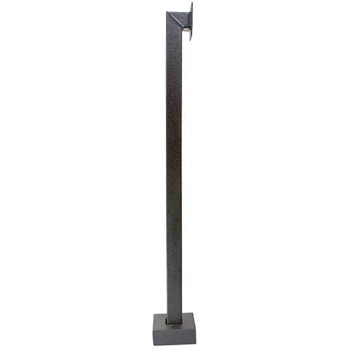 Pedestal Pro 42-2LP 42\\" Black Powder Coated Low Profile Pedestal, Pad Mount, ADA Compliant