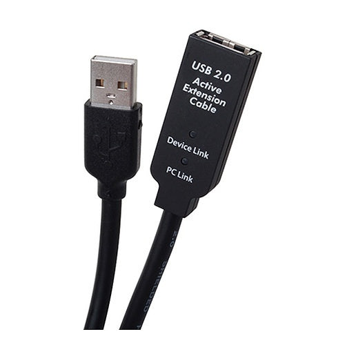 Binary B-USB2-EXTAA-15 USB 2.0 A-Male to A-Female Extender Cable, 15m (49.2')