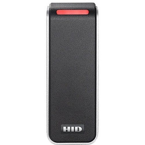 HID 20TKS-00-000000-HD01 Signo 20 Mullion Mount Reader, Terminal Strip Connection, HID Logo, Black with Silver Trim (Replaces R15, RP10)