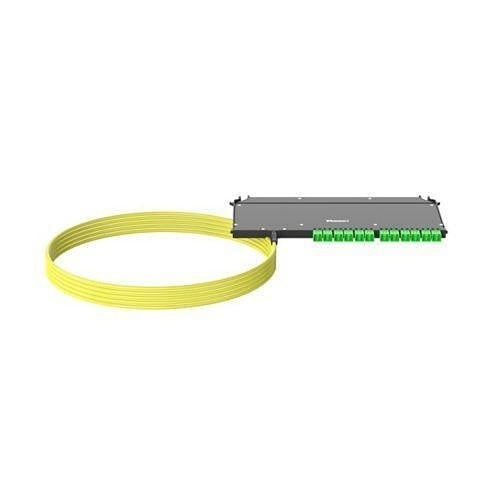 Panduit F9UYBZLNNSNM015 OS2 24-Fiber Single-mode Indoor Trunk B2ca LC/APC Front Access Tethered Cassette, Left Side, 15m