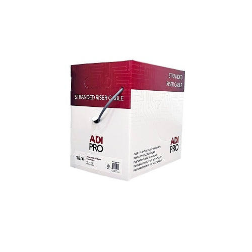 ADI PRO RN-9040509 18/4 Stranded Riser Unshielded Cable, CL3R, 500\' Express Box, Grey