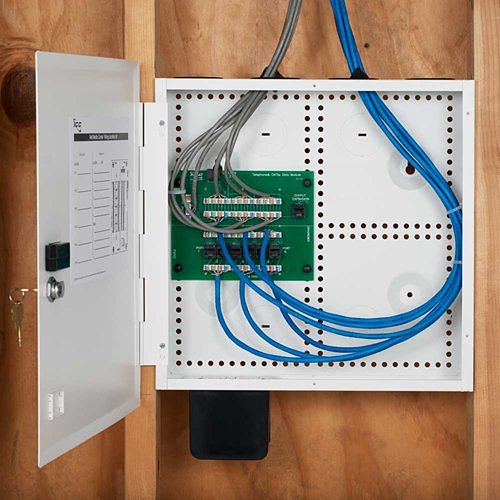 ICC ICRESDC14W 14\\" Wiring Enclosure Voice and Data Combo with Door (Model W)