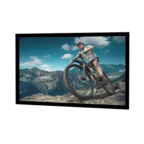 Da-Lite 24756V Cinema Contour Fixed Frame Projection Screen, Wall Mounted Screen with 3in Wide Beveled Frame, 16:9 HDTV, HD Progressive 1.3, 110" Screen, TAA Compliant