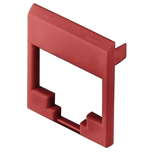 Hubbell SJFR HJS Series JackFace, 2.5\\"x3.5\\", 100-Pack, Red