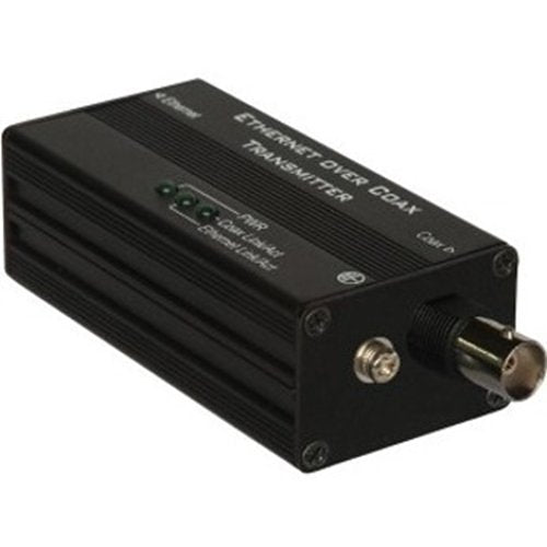 KBC Networks EECF1-LS1-T-MN-B Industrial Ethernet Over Coax Transmitter PoC/PoE+, Video Extender Transmitter