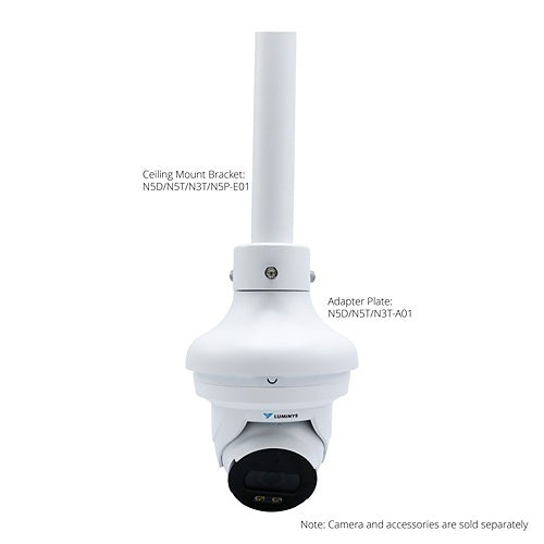 Luminys N4T-8VA2 8MP IP LumiNightKing Turret Camera, 2.8mm Lens, AI ISP, iMD, White