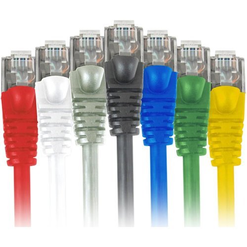 Comprehensive CAT6STP-100WHT Cat6 Snagless Shielded Ethernet Cables, White, 100ft.