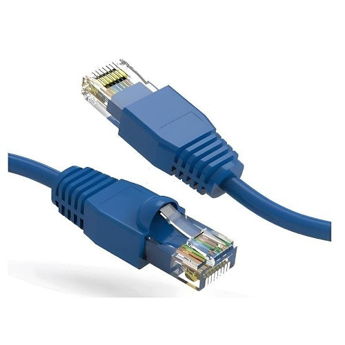 Lynn Electronics CAT6A-25-BLB Booted Ethernet Cable, 25\', Blue