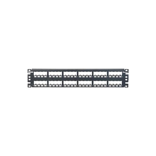 Panduit CP48BLY Mini-Com 48-Port Patch Panel, 2U, Black