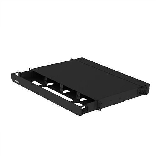 Panduit FRE1UBL Rack Mount Enclosure, 1U RS, 4 FAP / Cassette Slots, Black