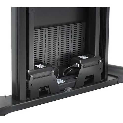 Chief XPD1U X-Large Electric Height Adjustable Mobile AV Cart for Flat Panel Displays, Black
