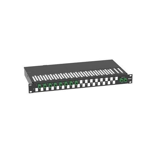 Panduit FCP9PP-2083GG 1U Splitter Tray for Optical LAN, 2x8 Split Ratio, SC/APC Input and Output Ports