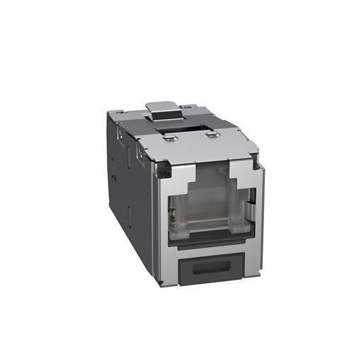 Panduit CJSH6X88TGY Mini-Com Jack Module, CAT6A, Shielded