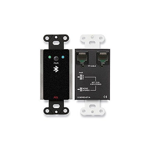 RDL DB-BT1A Wall-Mounted Bluetooth Audio Format-A Interface, Compatible with Format-A Twisted Pair Receivers, Black Image of RL-DBBT1A