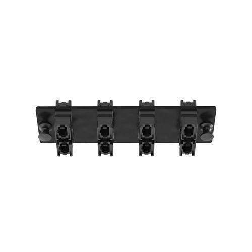 Panduit FAPH0812BLMPO Fiber Adapter Panel, 8 Key-Up / Key-Down MPOs, Type A, Horizontal, Black