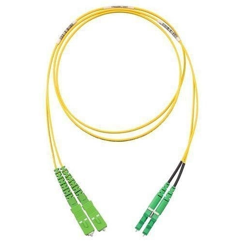 Panduit F92ERANB1SNM001 Fiber Optic Patch Cord, OS2 2-Fiber 1.6mm PC OFNR Silver Coated Copper/APC TO Line Card1/APC ST, 1m