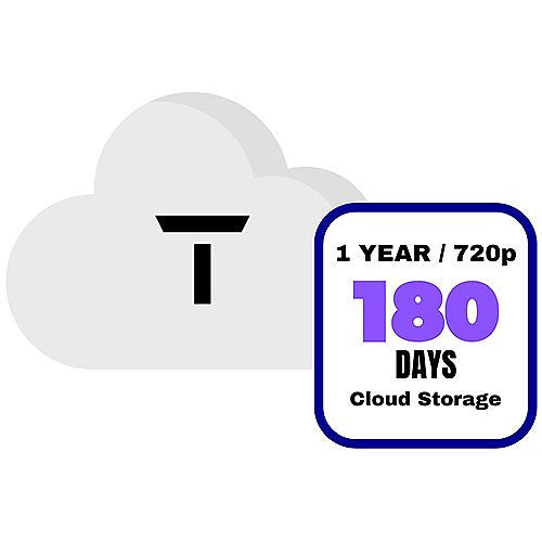 Turing Video TV-HDCS180 720p 180 Days of Turing Vision VSaaS Cloud Storage, Year